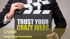  Presentation with trust - Amazing slide set having extraordinary - trust your crazy ideas backdrop and a tawny brown colored foreground