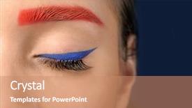  Presentation with lactation young woman breastfeeding - Audience pleasing slides consisting of extraordinary - young woman with dyed eyebrows backdrop and a coral colored foreground