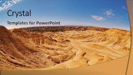  Presentation with moon cosmoss - PPT theme with extraordinary moon landscape in namib background and a  colored foreground