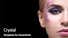  Presentation with black woman - Beautiful slide deck featuring extravagant festival - beautiful young woman with creative backdrop and a  colored foreground