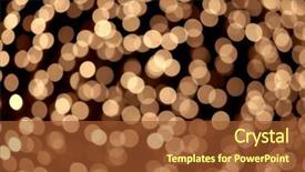  Presentation with festive - Audience pleasing slides consisting of extravagant festival - festive golden bokeh background backdrop and a tawny brown colored foreground