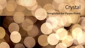  Presentation with gold bokeh - Cool new PPT theme with extravagant festival - gold abstract bokeh background backdrop and a yellow colored foreground