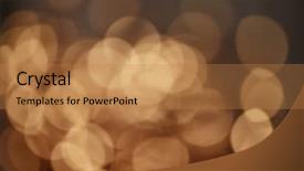  Presentation with golden lights - Cool new slides with extravagant festival - golden christmas lights background backdrop and a coral colored foreground