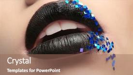  Presentation with math creative - Cool new slides with extravagant festival - lips of beautiful young woman backdrop and a  colored foreground