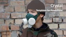  Presentation with archeology - PPT theme enhanced with extremal fashion industrial archeology atomic tourist background and a gray colored foreground