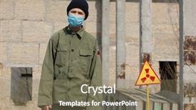  Presentation with archeology - Beautiful slides featuring extremal fashion industrial archeology atomic tourist backdrop and a violet colored foreground