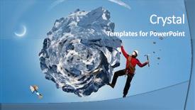 Presentation with extreme - PPT theme having extreme climbing is his adrenaline background and a teal colored foreground