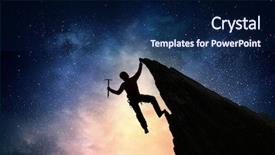  Presentation with extreme - Slide set enhanced with extreme climbing is his adrenaline background and a  colored foreground