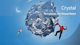  Presentation with extreme - Theme with extreme climbing is his adrenaline background and a  colored foreground