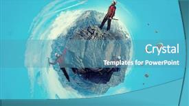  Presentation with extreme - Cool new presentation theme with extreme climbing is his adrenaline backdrop and a  colored foreground