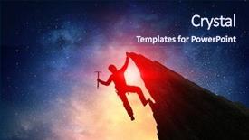  Presentation with extreme - Audience pleasing presentation theme consisting of extreme climbing is his adrenaline backdrop and a  colored foreground