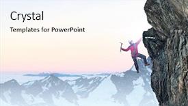 Presentation with extreme - PPT theme having extreme climbing is his adrenaline background and a  colored foreground