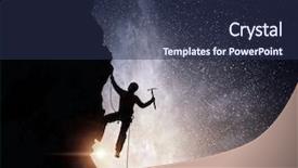  Presentation with extreme - Slide set enhanced with extreme climbing is his adrenaline background and a  colored foreground