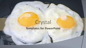  Presentation with frying - Cool new PPT theme with extreme close-up image backdrop and a blonde colored foreground