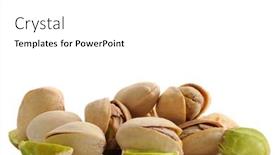  Presentation with extreme - Audience pleasing presentation consisting of extreme close-up image of pistachios on white background backdrop and a white colored foreground