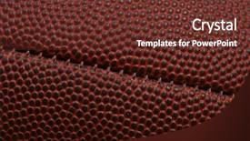  Presentation with extreme - Slide set enhanced with extreme close-up of football background and a tawny brown colored foreground