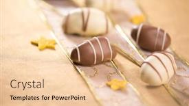  Presentation with extreme - PPT theme having extreme-close-up-of-gourmet background and a lemonade colored foreground