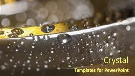  Presentation with water droplets - Slide deck featuring extreme-close-up-shot background and a tawny brown colored foreground