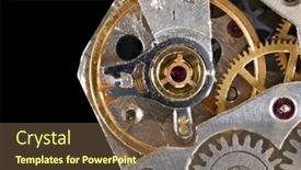  Presentation with mechanism - Slide deck with extreme-close-up-shot background and a  colored foreground