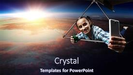  Presentation with glider - Slide set enhanced with extreme hang glider mixed media background and a wine colored foreground