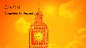  Presentation with heat - Theme featuring extreme-heat-in-london-sun background and a gray colored foreground