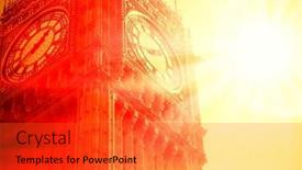  Presentation with heat - Presentation theme featuring extreme-heat-in-london-sun background and a red colored foreground