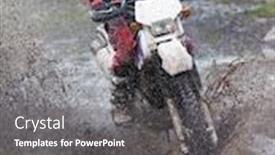 Presentation with race track rain - Audience pleasing PPT layouts consisting of extreme-racing-on-mud-track backdrop and a gray colored foreground