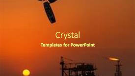  Presentation with extreme - Colorful presentation theme enhanced with extreme-sport-kitesurfing-against-offshore backdrop and a crimson colored foreground