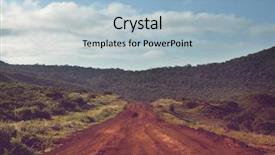  Presentation with africa safari - Slides with extreme travel in africa background and a light blue colored foreground