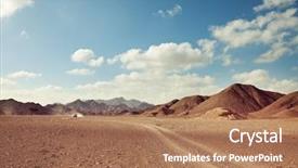  Presentation with expedition - Audience pleasing PPT layouts consisting of extreme travel in africa backdrop and a coral colored foreground