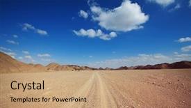  Presentation with africa safari - Amazing presentation theme having extreme travel in africa backdrop and a coral colored foreground