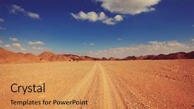  Presentation with africa safari - Beautiful PPT theme featuring extreme travel in africa backdrop and a yellow colored foreground