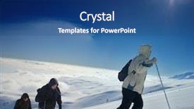  Presentation with expedition - Presentation with extreme weather - alpine expedition climbing mt sar background and a ocean colored foreground