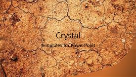  Presentation with cracked - Presentation with extreme weather - cracked ground background and a gold colored foreground