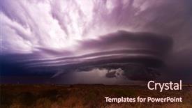  Presentation with extreme - Presentation theme enhanced with extreme weather - severe thunderstorm with lots background and a wine colored foreground