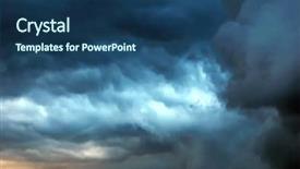 Presentation with weather storm - Amazing slide set having extreme weather - storm clouds backdrop and a ocean colored foreground