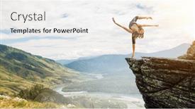  Presentation with extreme - PPT layouts having extreme-yoga-practice-mixed-media background and a  colored foreground