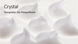  Presentation with sample - Presentation theme enhanced with extruder - face moisturizer cream sample isolated background and a white colored foreground