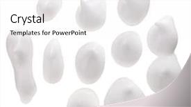  Presentation with face scrub cream - Cool new PPT layouts with extruder - face moisturizer cream sample isolated backdrop and a white colored foreground