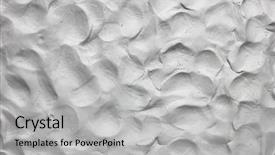  Presentation with fingerprints - Colorful PPT theme enhanced with extruder - handmade background from white plasticine backdrop and a light gray colored foreground