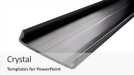  Presentation with plastic - Audience pleasing slide deck consisting of extruder - plastic angle profile backdrop and a white colored foreground