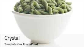  Presentation with spinach - Amazing PPT theme having extruder - uncooked spinach gemelli pasta backdrop and a light gray colored foreground