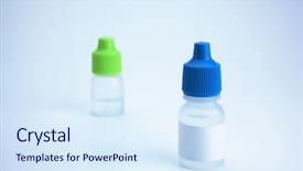  Presentation with allergy - Audience pleasing presentation consisting of eye and allergy treatment backdrop and a sky blue colored foreground