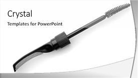  Presentation with eye brows - Slide set enhanced with eye brows - black eyebrow and eyelashes brush background and a white colored foreground