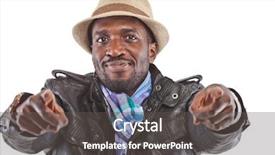  Presentation with black man - Beautiful presentation featuring eye cancer - young black stylish man isolated backdrop and a dark gray colored foreground