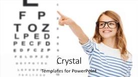  Presentation with education cute - Amazing presentation having eye chart - education school and imaginary screen backdrop and a white colored foreground