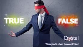  Presentation with red ribbon hiv - Beautiful slides featuring eye deciding true or false backdrop and a  colored foreground