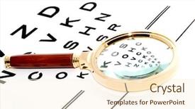  Presentation with eye disease - Cool new presentation with eye disease - chart through a magnifier isolation backdrop and a cream colored foreground