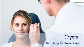  Presentation with eye doctor - Colorful theme enhanced with eye doctor optometrist color backdrop and a sky blue colored foreground