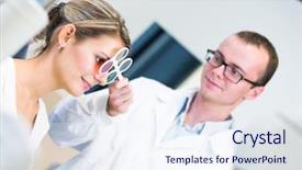  Presentation with eye doctor - PPT theme having eye doctor optometrist color background and a  colored foreground